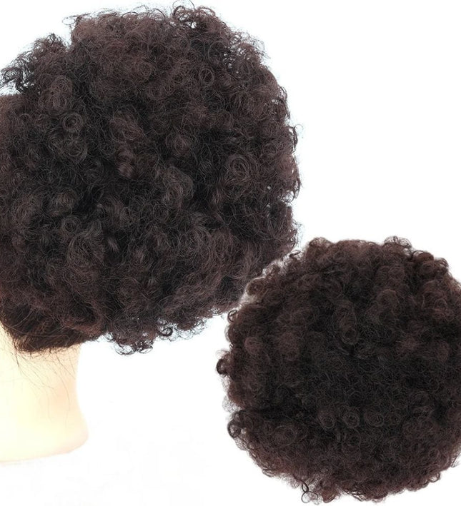 Postiche volumineux afro frisé synthétique pour un style naturel et tendance