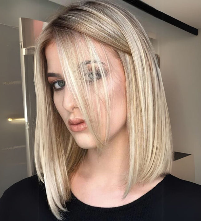 Postiche femme blond ombré cheveux naturels à clips