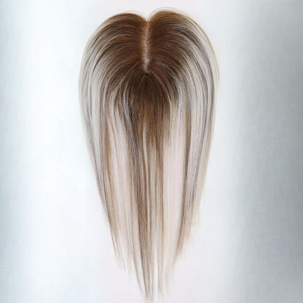 Postiche naturel à clip pour femme nuance blond balayage élégant et discret