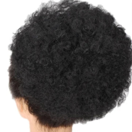 Postiche femme synthétique frisée afro