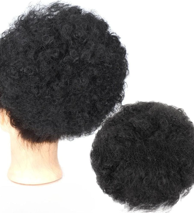 Postiche afro synthétique pour femme au style bouclé volumineux et tendance