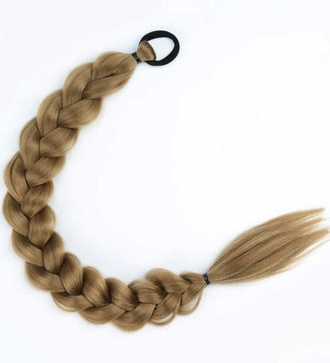 Postiche longue synthétique tresse africaine couleur blonde clair pour un look tendance