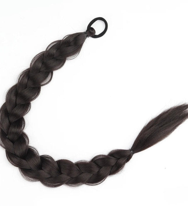 Postiche longue tresse synthétique brune en style africain pour un look chic et pratique