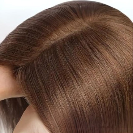 Postiche mi-long cheveux naturels femme