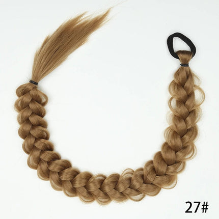 Postiche synthétique longue tresse en blond miel pour un style africain élégant et moderne