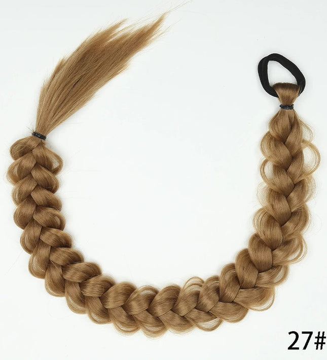 Postiche synthétique longue tresse en blond miel pour un style africain élégant et moderne