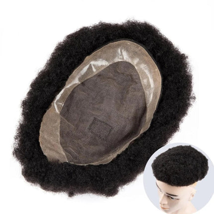 Toupet homme en cheveux afro naturels noirs pour un style authentique et moderne